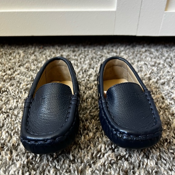 Janie And Jack Leather Driving Shoe Connor Navy Baby/Toddler Size 4 - Picture 15 of 15